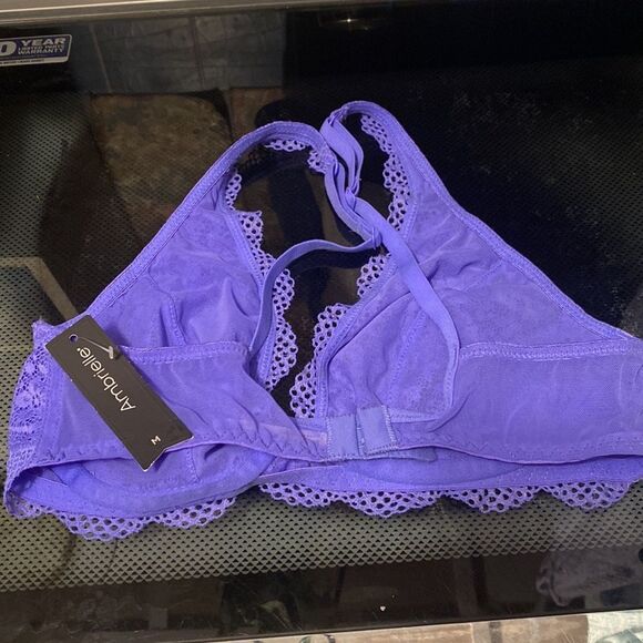 Ambrielle M/6 Britllnt Perriwinkl Lace Bra - Picture 2 of 6